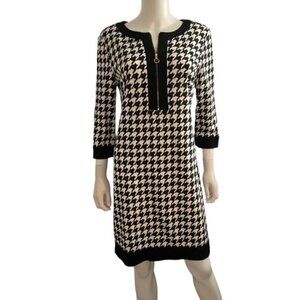 Isabella DeMarco Black & White Houndstooth Dress 12